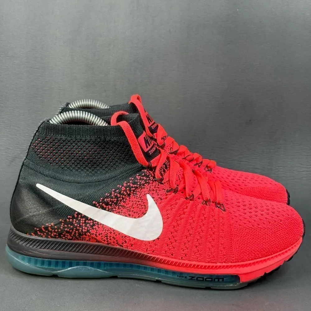 Nike Zoom All Out Flyknit 'Hot Punch Blue' sneaker shoes womens size 7.5